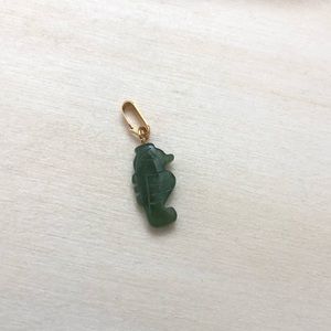 Jade Small Seahorse Pendant/Charm